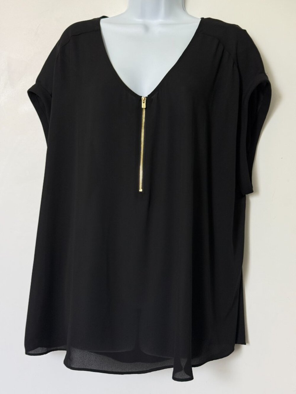 BOLD elements women's blouse black sleeveless size XL
